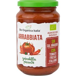 Salsa tomate Arrabbiata picante 345gr Eco