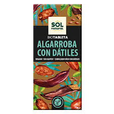 Tableta algarroba con dátiles 70gr Eco