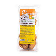 Galletas naranja y sésamo 180gr