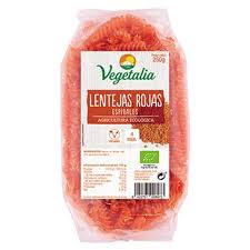 Espirales lentejas rojas 250gr sin gluten Eco