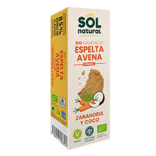 Galletas de espelta, avena, zanahoria y coco 175gr Eco