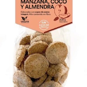 Galletas avena, manzana, coco y almendra 200gr