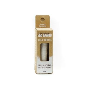 Hilo dental seda natural con cera abeja 30mts