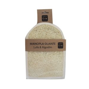 Manopla guante Lufa y Algodón